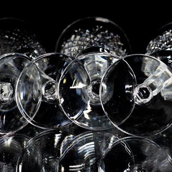 Waterford Crystal Alana Claret Wine Stem Glasses 5 7/8" ~ Set Of 4 - Picture 10 of 14